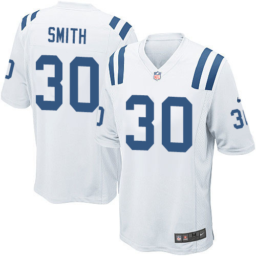 Youth Game D'Joun Smith Nike Jersey White Road - #30 NFL Indianapolis Colts